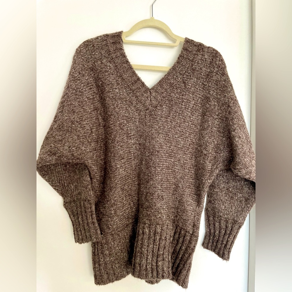 Large Zashi Mohair V Neck Sweater